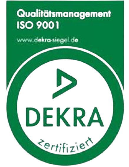 DEKRA-Zertifikat für Qualitätsmanagement nach ISO 9001
