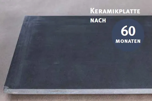Moderne Keramikplatte nach 60 Monaten Nutzung – langlebig, robust und stilvoll. Moderne Keramikplatte nach 60 Monaten Nutzung – langlebig, robust und stilvoll.
